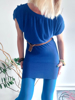 Slika od Vintage plava haljina/tunika