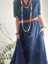 Slika: Vintage plava haljina u stilu šezdesetih