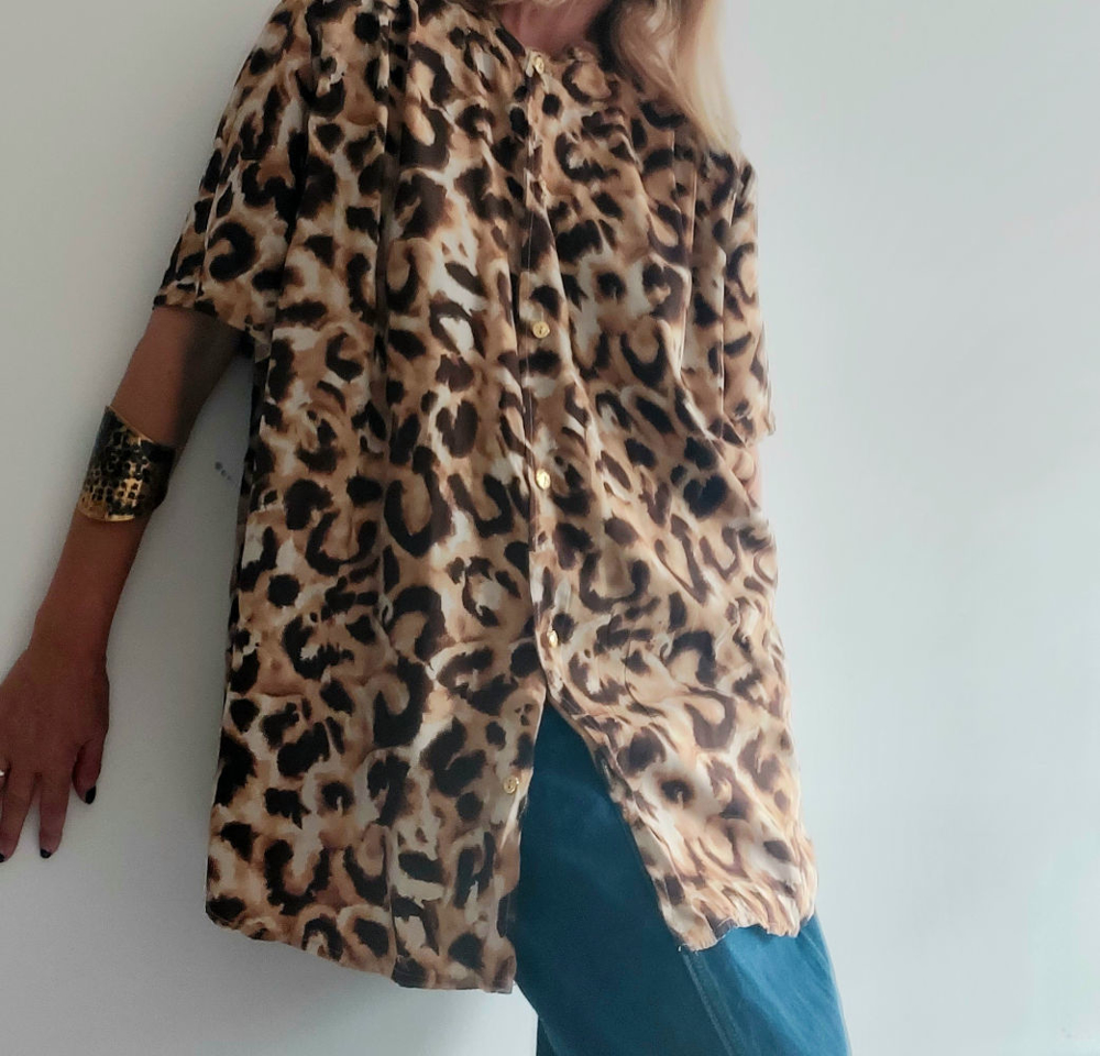 Slika od Vintage oversize leopard košulja